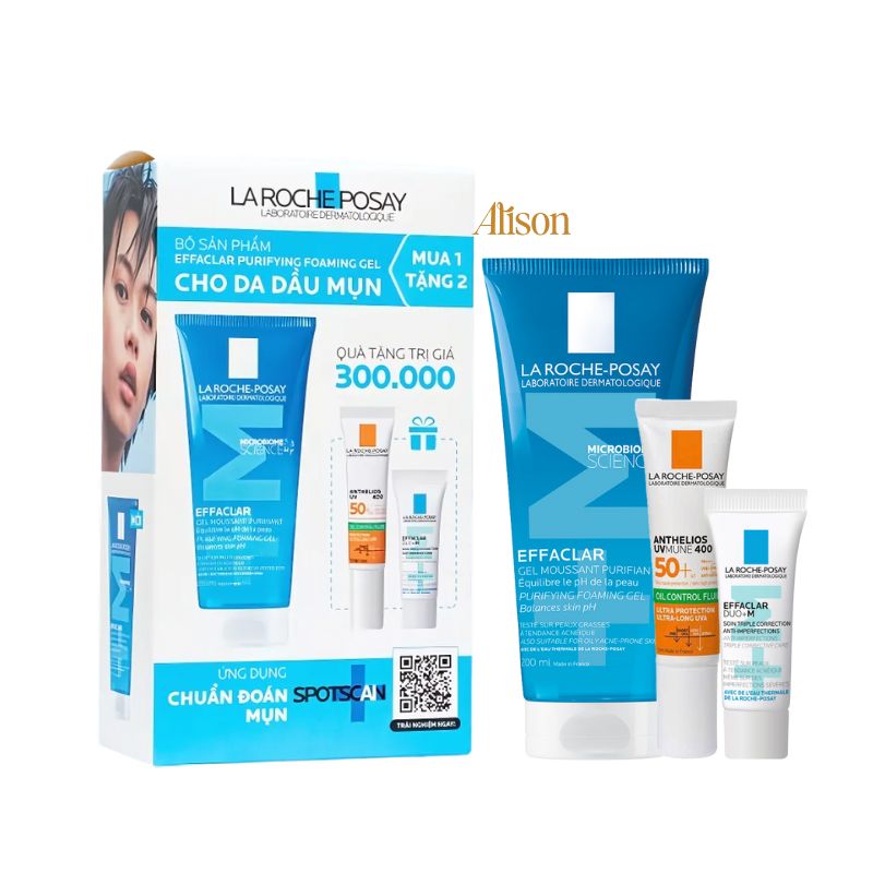 SET Sửa Rửa Mặt La Roche-Posay Effaclar Foaming Gel 200ml